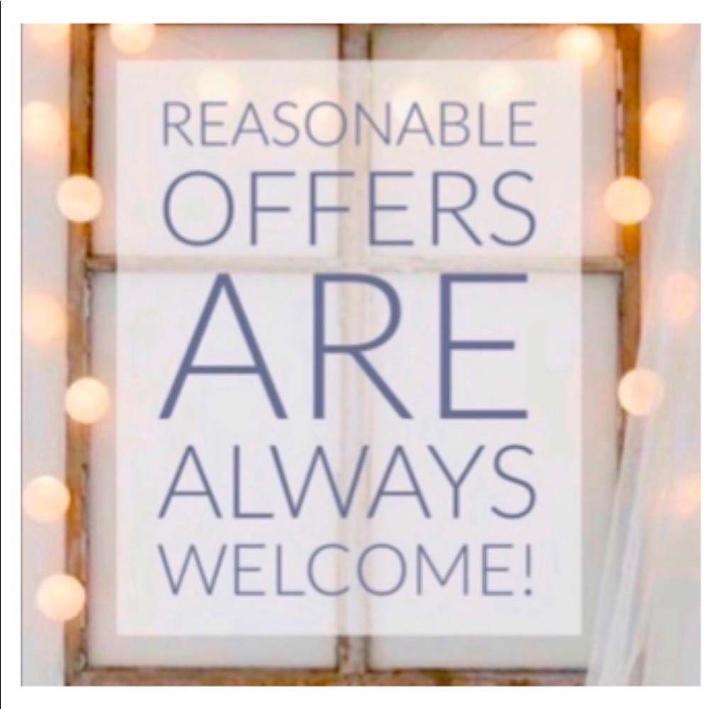 Reasonable offers are welcome!